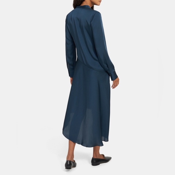 NWOT Scarf Wrap Dress in Satin Size P - Picture 10 of 10